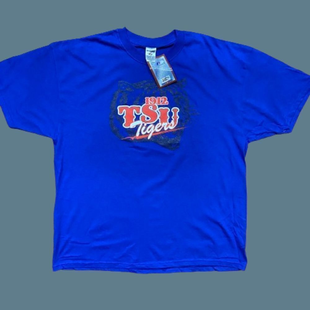 Jerzees Vintage Tennessee State Univ. Tigers Royal Blue T-Shirt Men's NWT 2XL